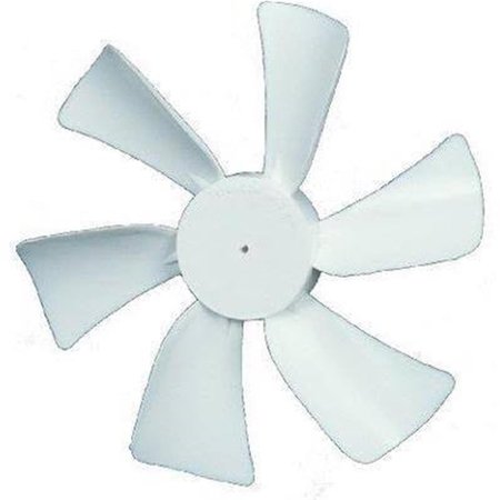 GREEN ARROW EQUIPMENT 65483 6 x 0.12 in. White Replacement Fan Blade with Round Bore GR740557